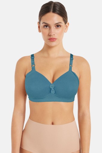 ACEMOĞULLARI - Acemoğlu Kadın Toparlayıcı Sütyen Balensiz D Cup Nefes Alan Kumaş - Küf Yeşili