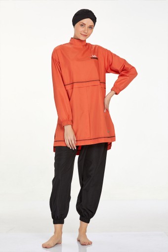 ADASEA - Adasea Kadın Epsie Tam Kapalı Tesettür Mayo - Tarçın