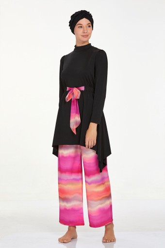 ADASEA - Adasea Kadın Gael 2'li Tam Kapalı Mayo Boneli - Siyah