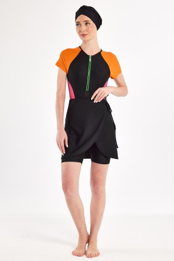 ADASEA - Adasea Kadın Irına 3'lü Yarı Kapalı Mayo - Siyah