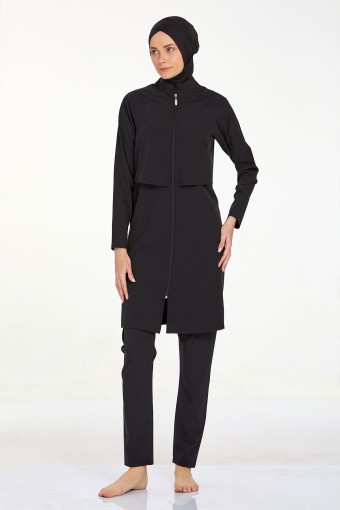 ADASEA - Adasea Kadın Joselyn Tam Kapalı Tesettür Mayo - Siyah