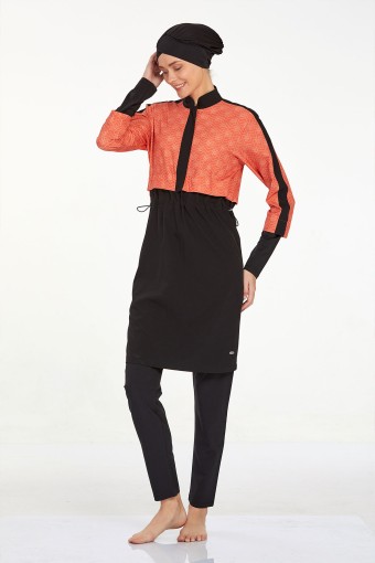 ADASEA - Adasea Kadın Nerea Tam Kapalı Tesettür Mayo - Siyah