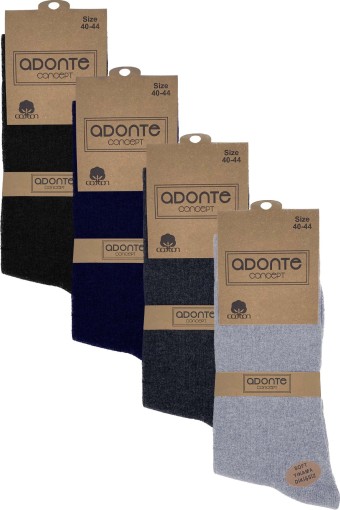 ADONTE - Adonte Erkek Pamuklu Dikişsiz Soket Çorap (1)