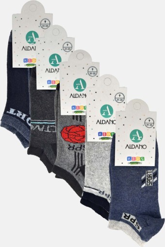 Aldano - Aldano Unisex Çocuk Patik Çorap Pamuklu (1)