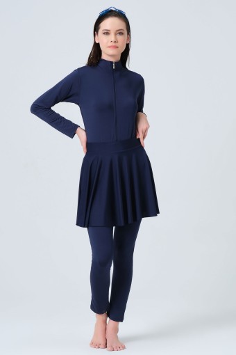 ALFASA - Alfasa Kadın Tek Alt Etek Mayo - Lacivert