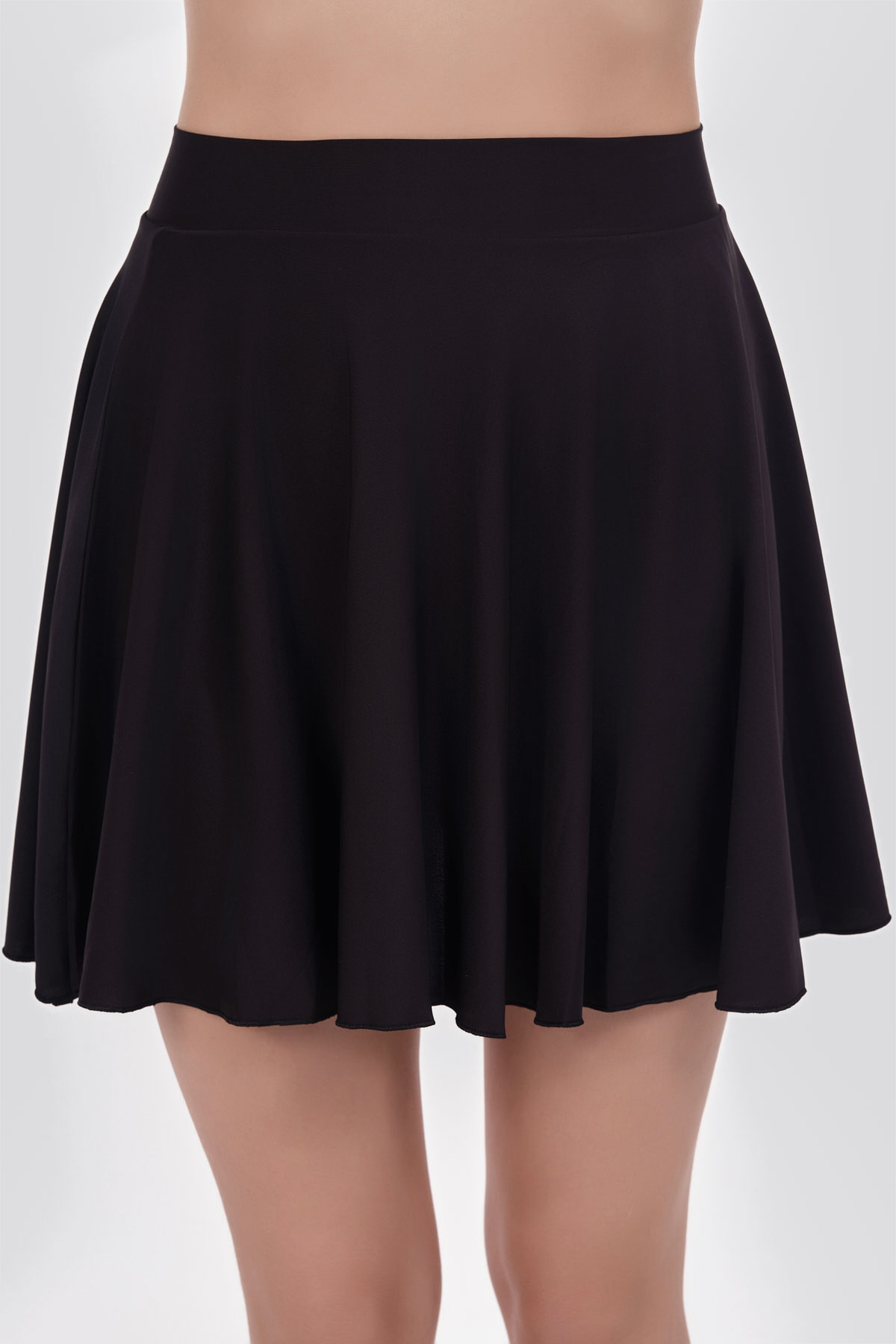 Alfasa Kadın Tek Alt Etek Mayo - Siyah - Thumbnail