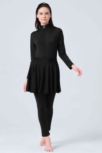 ALFASA - Alfasa Kadın Tek Alt Etek Mayo - Siyah