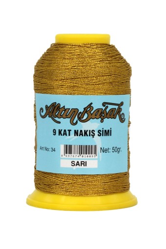 ALTINBAŞAK - Altınbaşak 9 Kat Nakış Simi 50g (1)