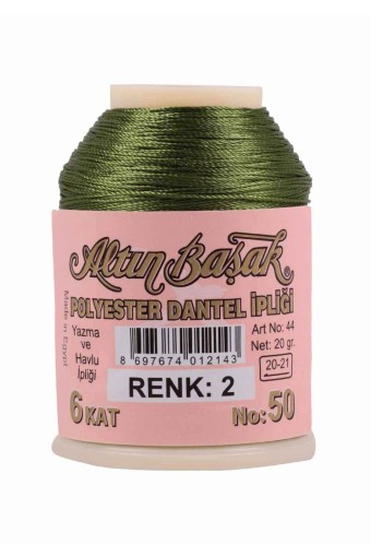 ALTINBAŞAK - Altınbaşak Dantel İpliği 20 Gr No:50 Polyester 6 Kat