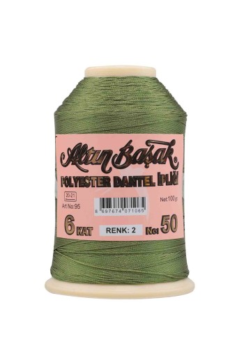 ALTINBAŞAK - Altınbaşak Dantel İpliği No:50 6 Kat 100 Gr Renkli Polyester