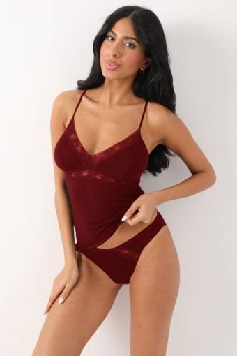 ALVİN - Alvin Kadın Çeyizlik Kaşkorse Takım Dantelli (1)