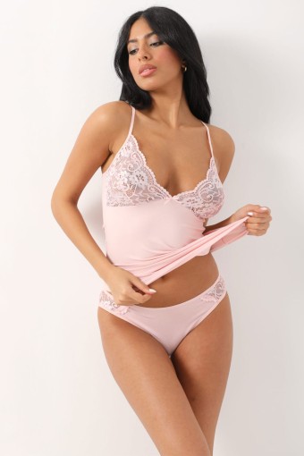 ALVİN - Alvin Kadın Çeyizlik Kaşkorse Takım Dantelli