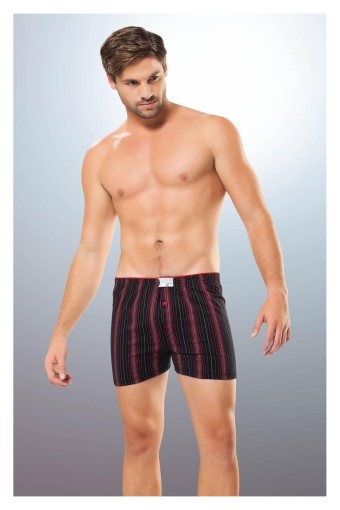 ANIT - Anıt Erkek Boxer Büyük Beden Penye Empirme Çizgili Desenli