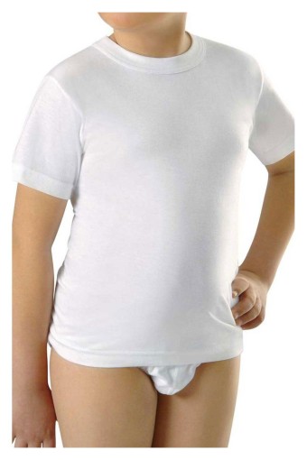 ANIT OUTLET - Anıt Erkek Çocuk Yarım Kol Atlet Penye Sıfır Yaka - Beyaz - 2-3 Yaş (1)