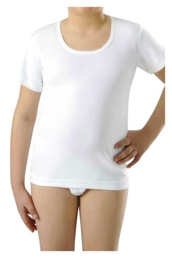 ANIT OUTLET - Anıt Erkek Çocuk Yarım Kol Atlet Ribana Bisiklet Yaka - Beyaz - 1-2 Yaş (1)