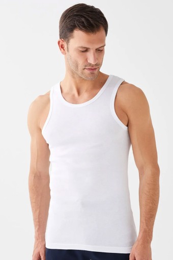 ANIT - Anıt Erkek Kalın Askılı Penye Atlet - Beyaz - 3XL