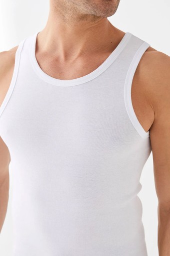 ANIT - Anıt Erkek Kalın Askılı Penye Atlet - Beyaz - 2XL (1)