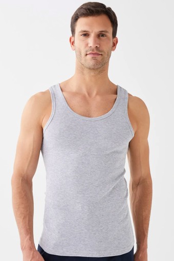 ANIT - Anıt Erkek Kalın Askılı Penye Atlet - Gri - 3XL