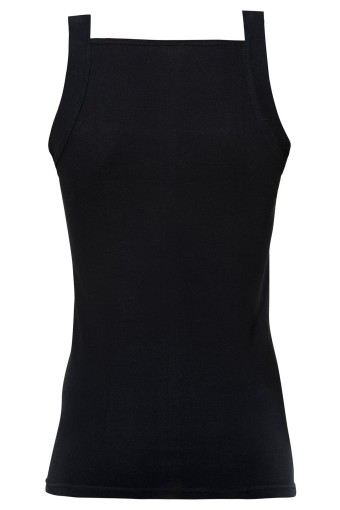 ANIT - Anıt Erkek Kalın Askılı Ribana Atlet - Siyah - 2XL (1)