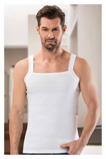 ANIT - Anıt Erkek Kalın Askılı Ribana Atlet - Siyah - 2XL (1)