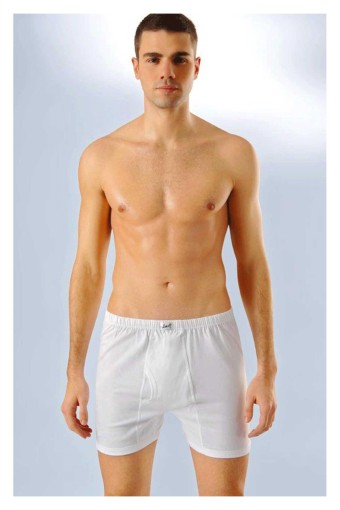ANIT - Anıt Erkek Boxer Paçalı Penye Kumaş - Beyaz - XL