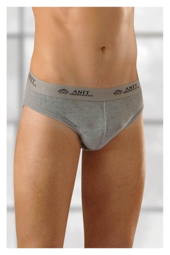 ANIT OUTLET - Anıt Erkek Ribana Slip Külot - Gri - 3 (M)