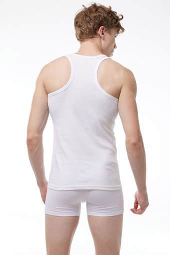 Anıt Erkek Ribana Sporcu Atlet - Beyaz - XL - Thumbnail (2)