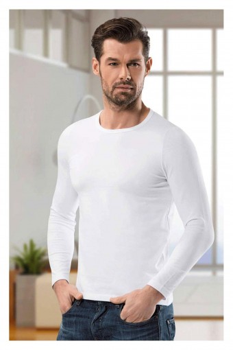 ANIT OUTLET - Anıt Erkek Pamuk Sıfır Yaka Uzun Kol Atlet