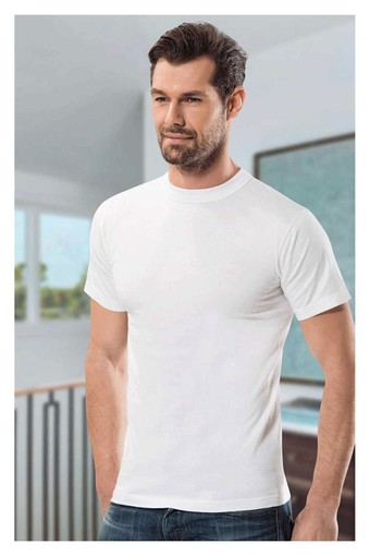 ANIT OUTLET - Anıt Erkek Yarım Kol Atlet Penye Sıfır Yaka - Beyaz - 3XL (1)