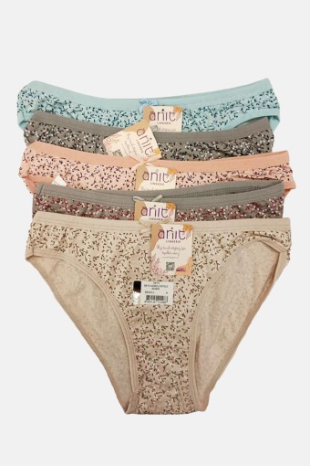 ANIT OUTLET - Anıt Kadın Bikini Külot Desenli Biyeli