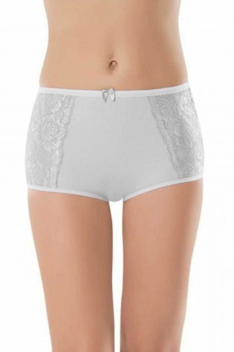 ANIT OUTLET - Anıt Kadın Kenar Dantelli Pamuk Bato Külot (1)