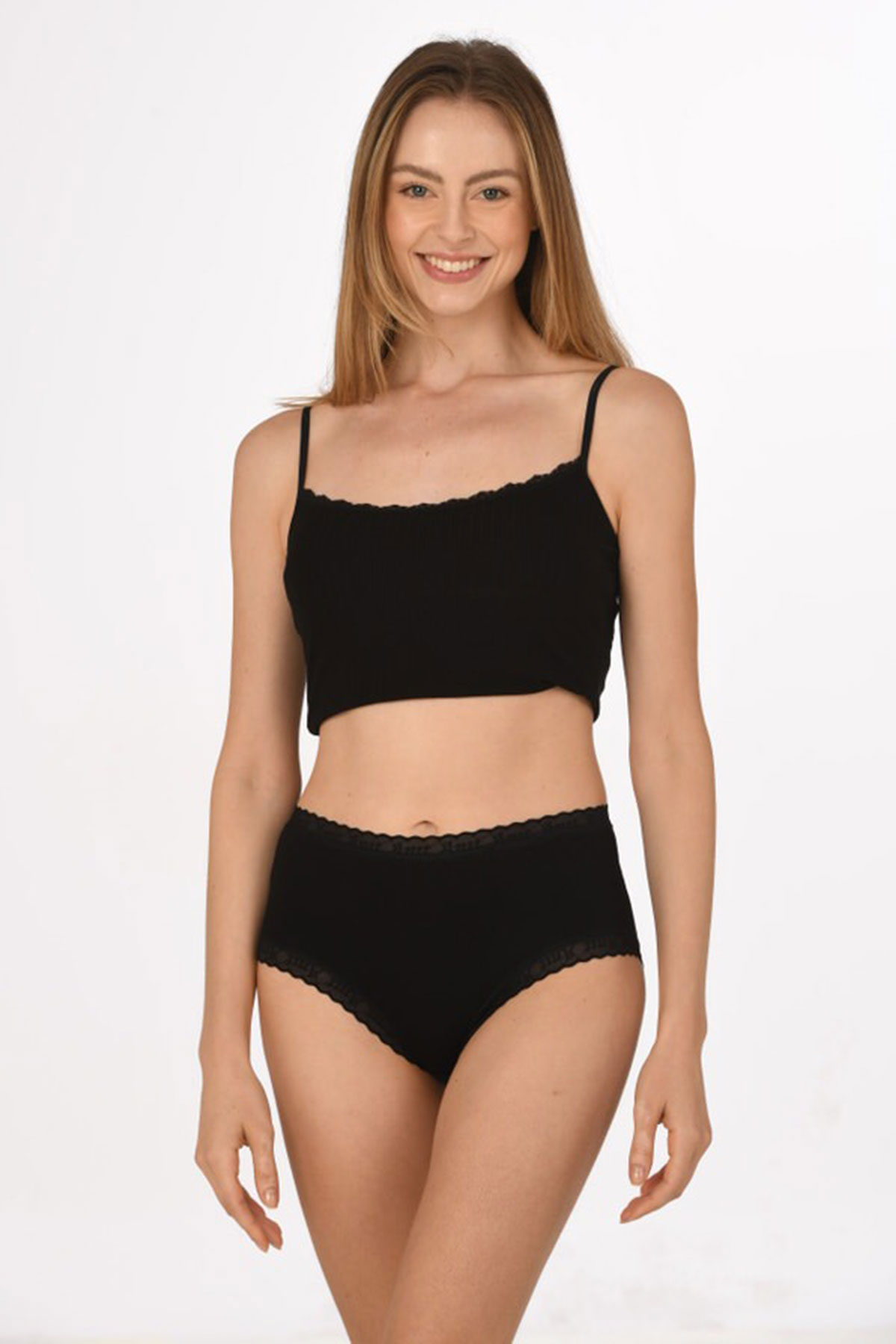 Anıt Kadın Boxer Külot Yazılı Şort Bambu - Thumbnail