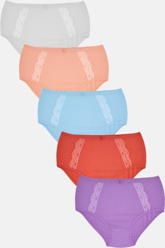 ANIT - Anıt Kadın Puantiyeli Kenar Dantelli Bato Külot