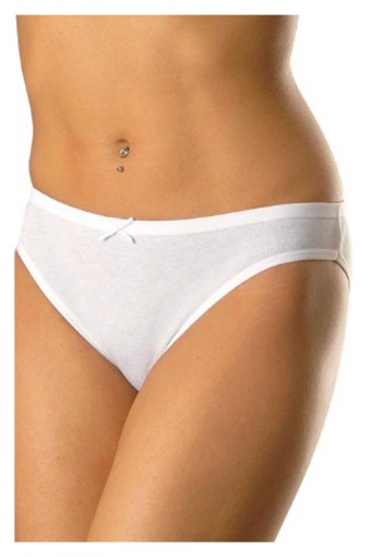ANIT - Anıt Kadın Biyeli Ribana Slip Külot - Beyaz - XL
