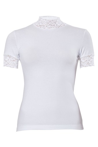 ANIT OUTLET - Anıt Kadın Yarım Kol Atlet Tişört - Dantelli Balıkçı (1)