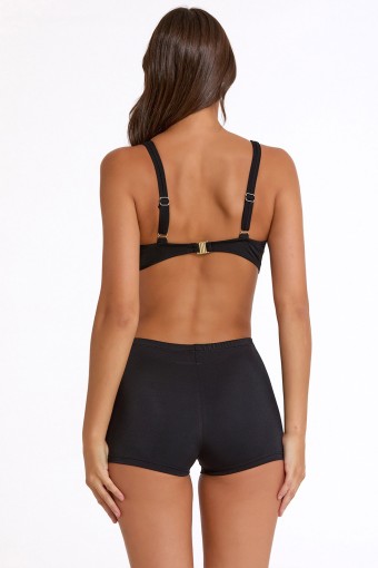 ARGENTO - Argento Kadın Bikini Takımı Şortlu - Siyah (1)