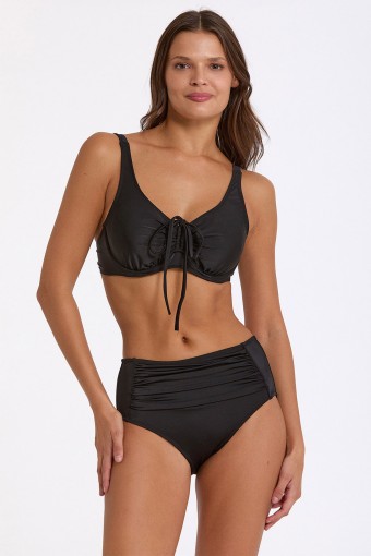 ARGENTO - Argento Kadın Bikini Takımı Yüksel Bel - Siyah