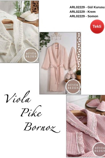 ARLİVA - Arliva Bornoz Set Pike Viola (1)