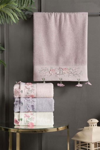 ARLİVA - Arliva Funda Bukle Nakışlı Mutfak Havlusu 30x50