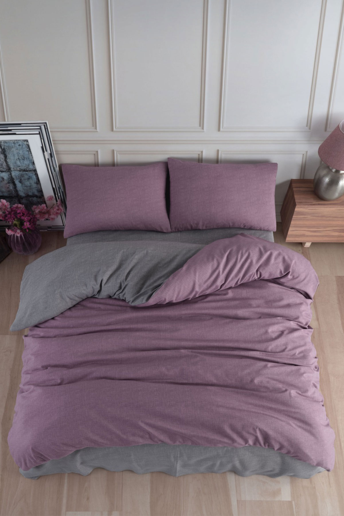 Arliva Nevresim Takımı Ranforce Çift Kişilik - Thumbnail