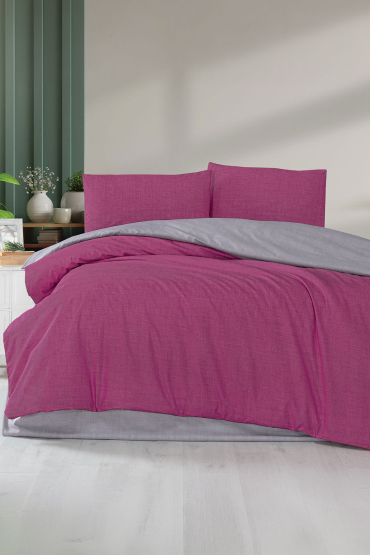 Arliva Nevresim Takımı Ranforce Tek Kişilik Düz - Thumbnail