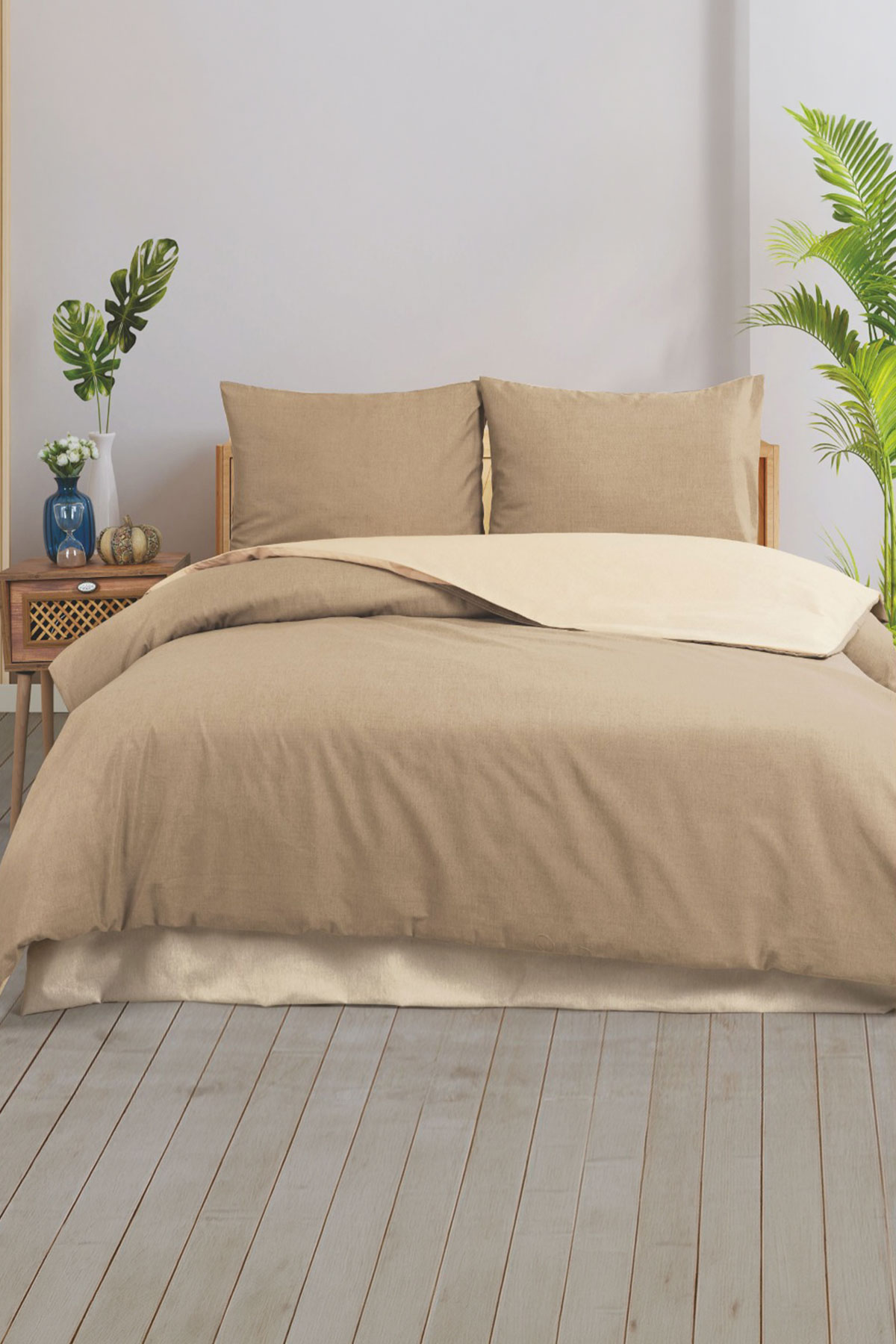 Arliva Nevresim Takımı Ranforce Tek Kişilik Düz - Thumbnail