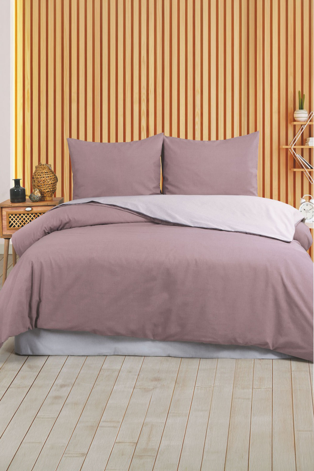 Arliva Nevresim Takımı Ranforce Tek Kişilik Düz - Thumbnail