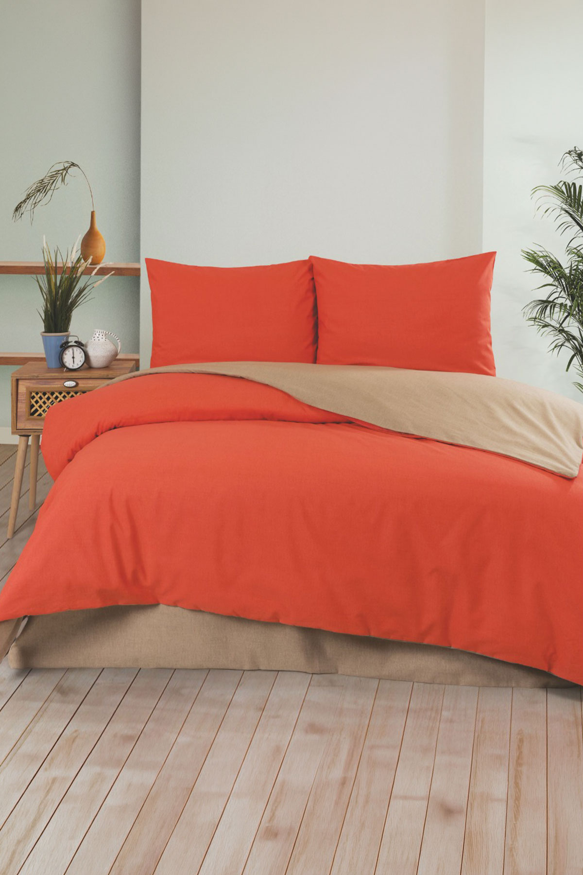 Arliva Nevresim Takımı Ranforce Tek Kişilik Düz - Thumbnail