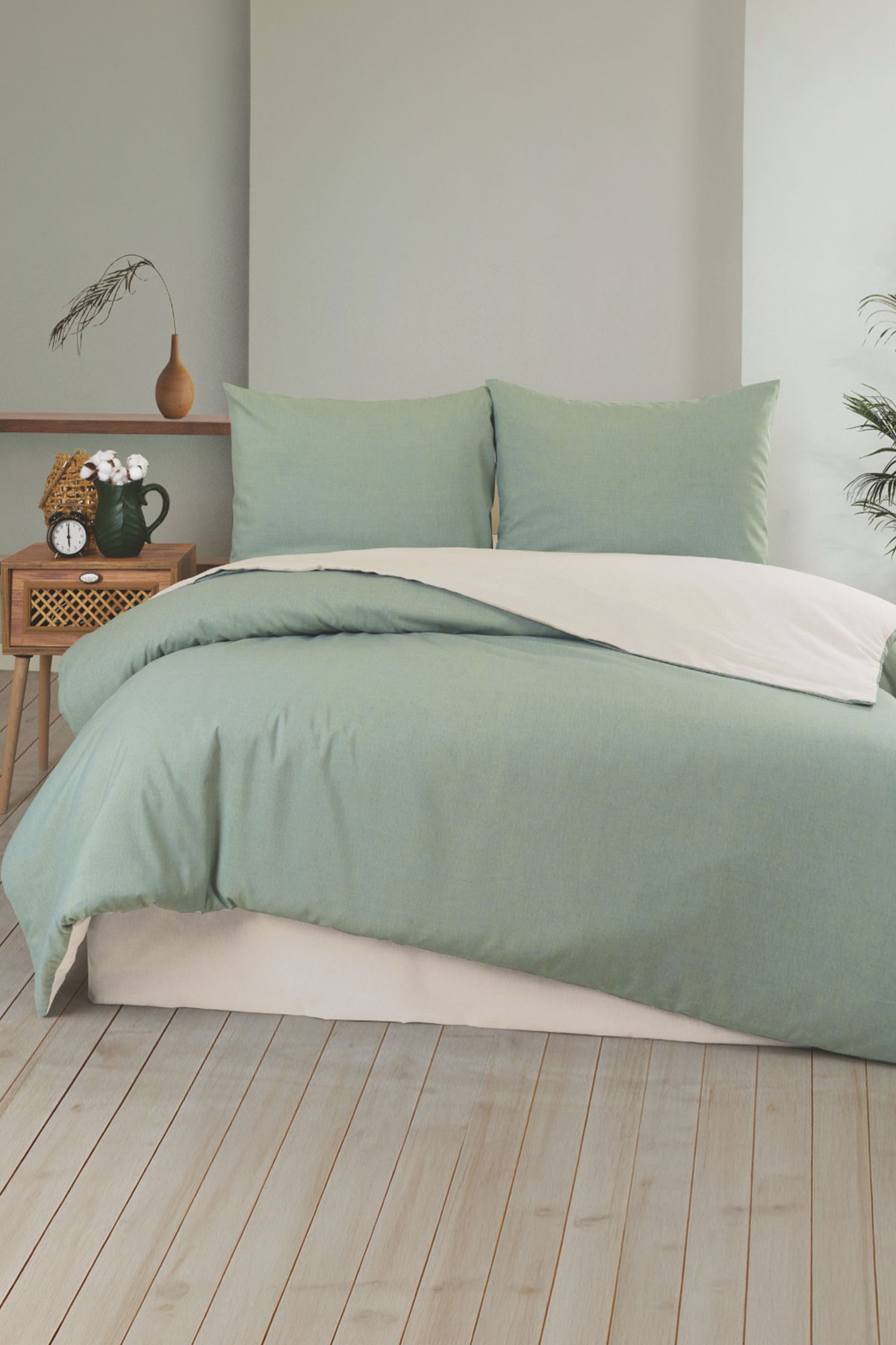 Arliva Nevresim Takımı Ranforce Tek Kişilik Düz - Thumbnail