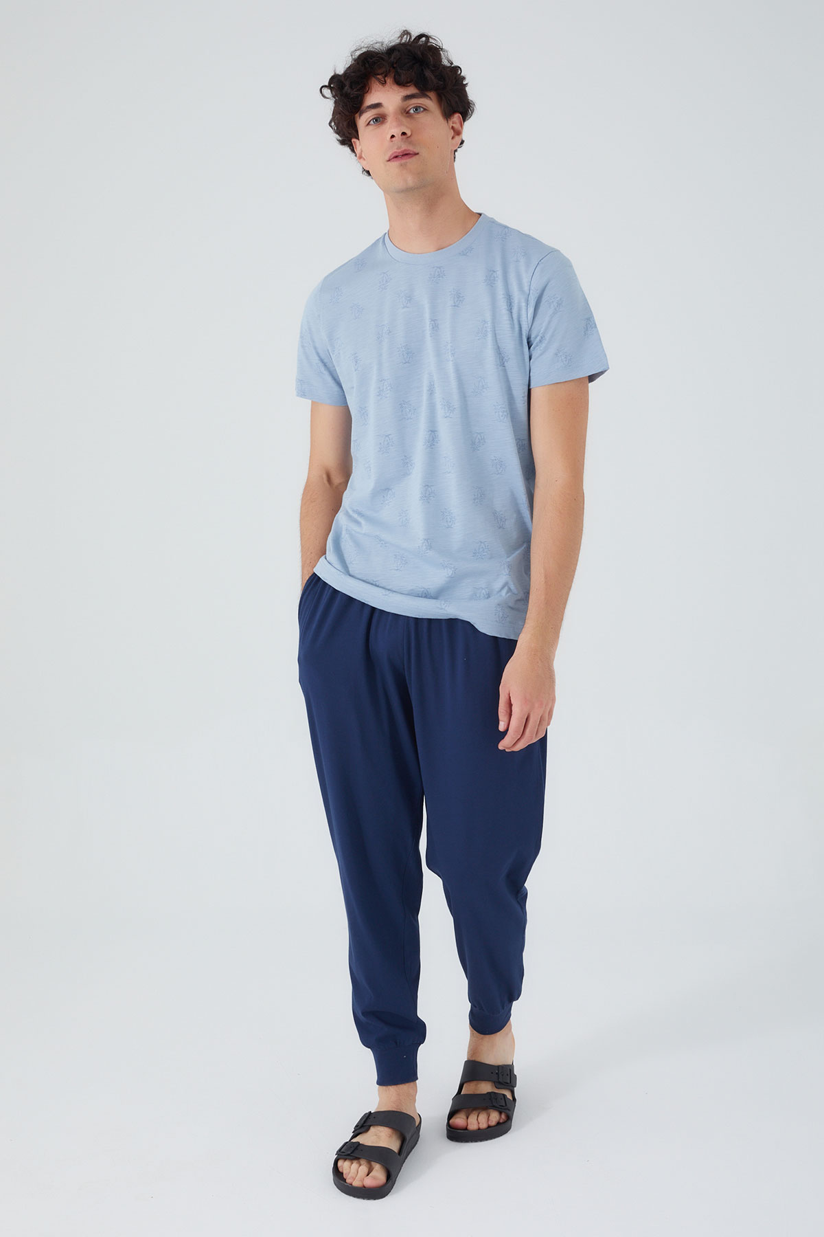 Arnetta Erkek Kısa Kollu Pijama Takımı Süprem Aile Kombin - V2 - Thumbnail