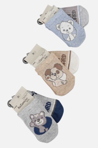 ARTI - Artı Erkek Bebek Patik Çorap Pamuklu Barla