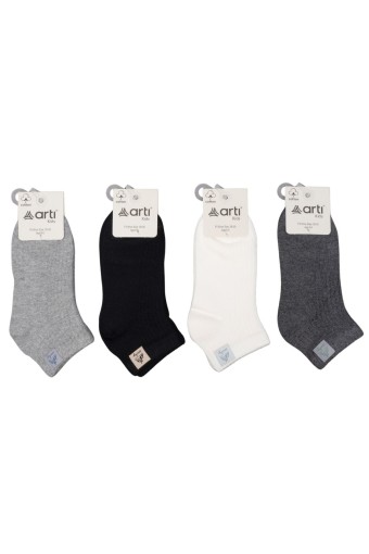 ARTI - Artı Erkek Çocuk Patik Çorap Espargos Aksesuarlı - Asorti - 7-8 Yaş