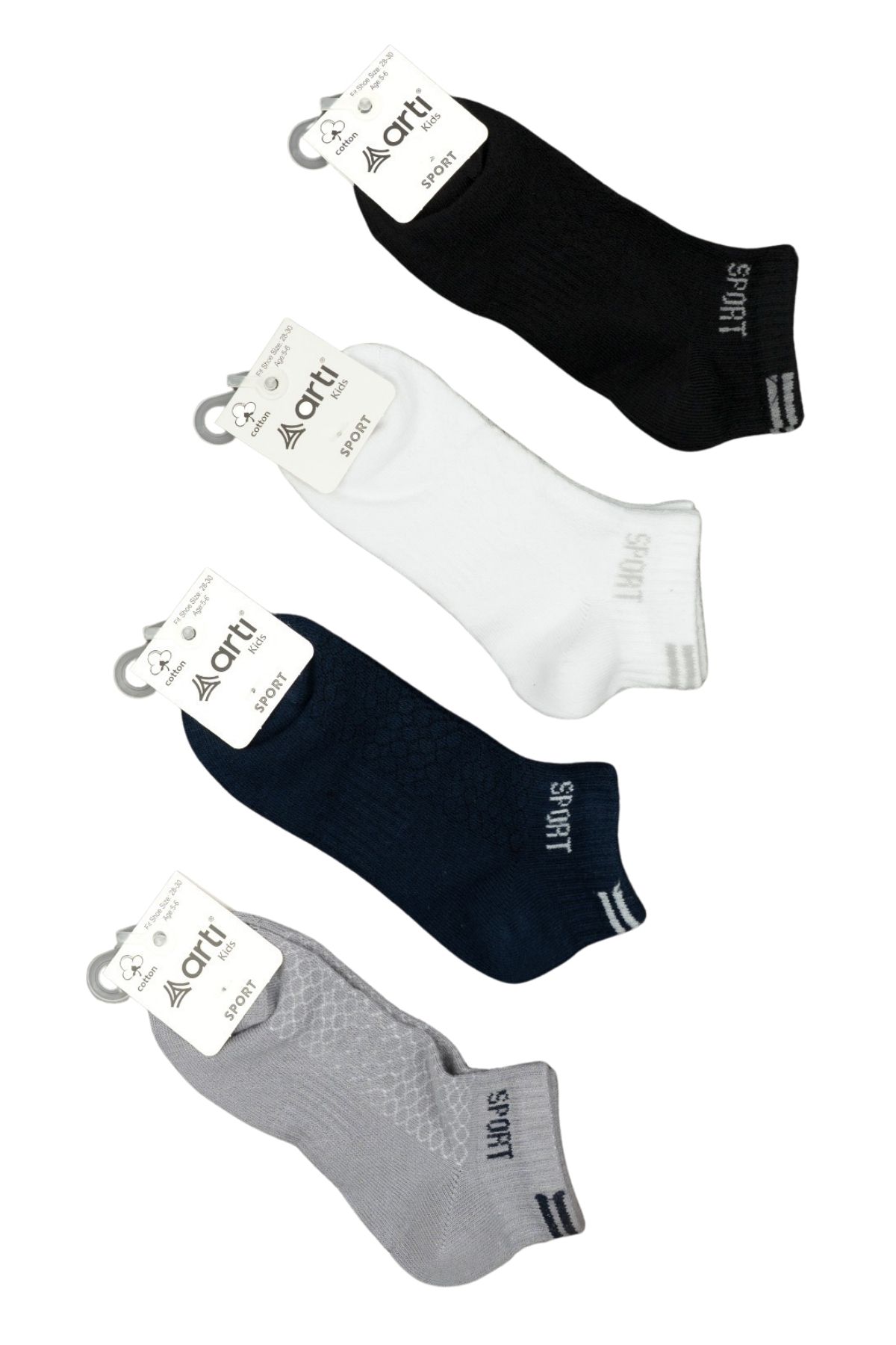 Artı Erkek Çocuk Patik Çorap Sporcu - Asorti - 3-4 Yaş - Thumbnail