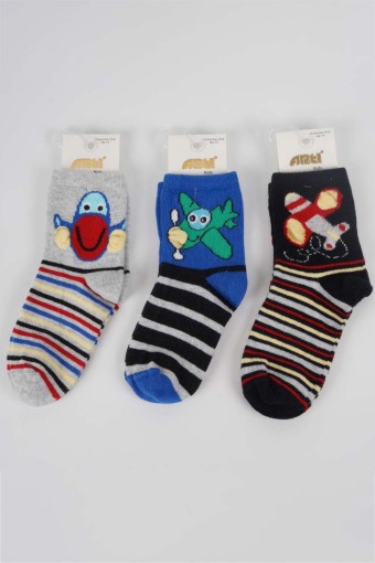 ARTI - Artı Erkek Çocuk Soket Çorap Hazerfen 3D'li (1)